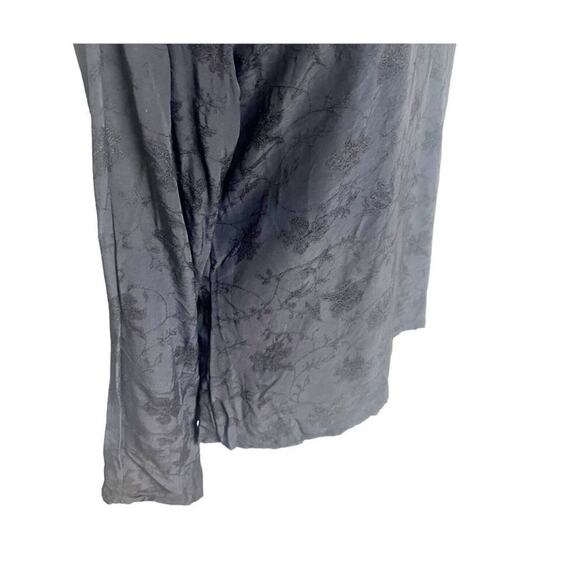 CP Shades Blouse Medium Floral Jacquard Black Long Sleeve Lagenlook City Chic - Picture 5 of 9